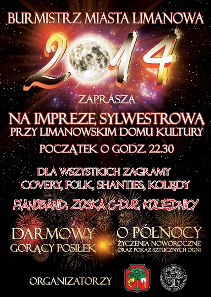 Jaki plan na Sylwestra? Zobacz, co będzie działo się w Limanowej