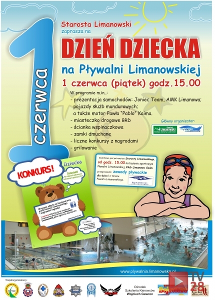 Dzień Dziecka na pływalni w Limanowej