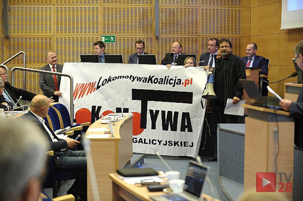 Radni sejmiku z rezolucją i apelem do PKP przeciw zamknięciu "104"