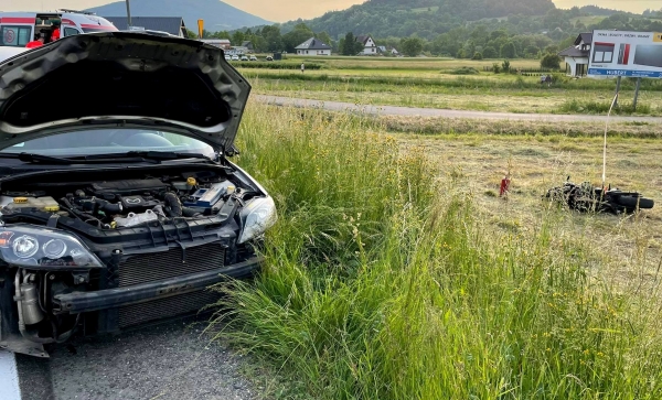 Już wiadomo dlaczego doszło do wypadku motocyklisty w Podłopieniu