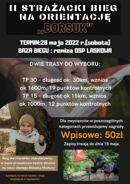 Kończą się zapisy do charytatywnego biegu strażaków pn. „Borsuk”