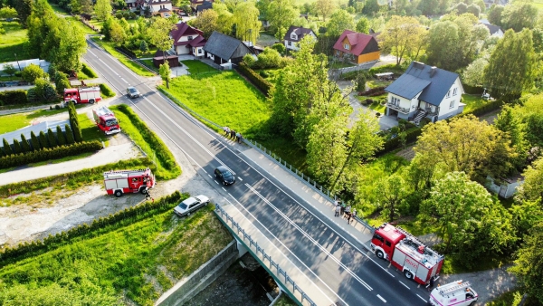 Ewakuowano mieszkańców po przerwaniu gazociągu