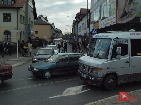 Limanowa/Mszana. Świąteczne korki