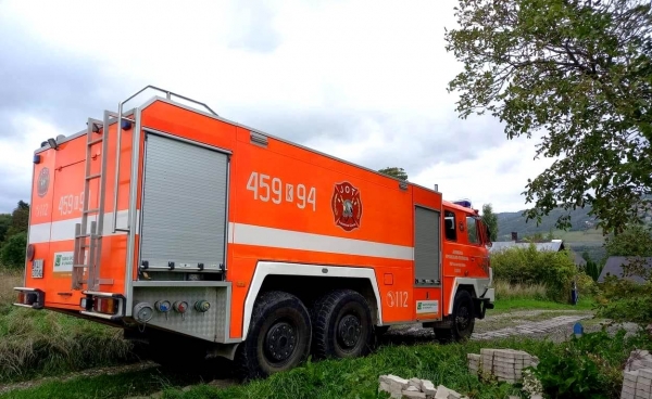 Niewielki pożar w drewnianym domu przy ul. Rolniczej w Limanowej