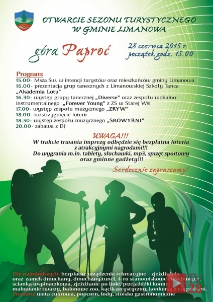 Otworzą Sezon Turystyczny na Paproci