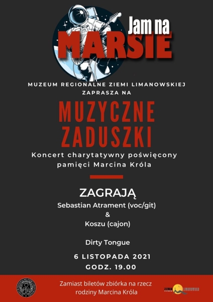 Muzyczne Zaduszki – zaproszenie na koncert poświęcony pamięci Marcina Króla