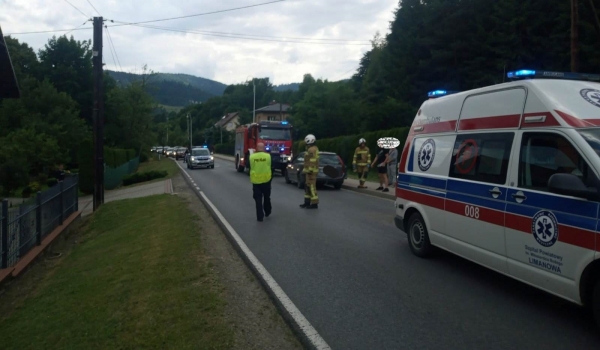 Zderzenie samochodu osobowego z motocyklem