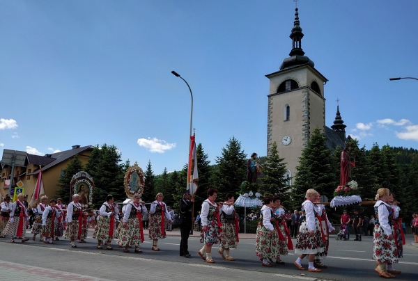 Mieszkańcy gminy Kamienica wspólnie wzięli udział w procesji Bożego Ciała