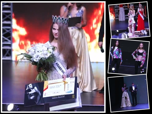 Monika Wsolak i Klaudia Pyrz z tytułami Miss Krakowa i Miss Krakowa Nastolatek