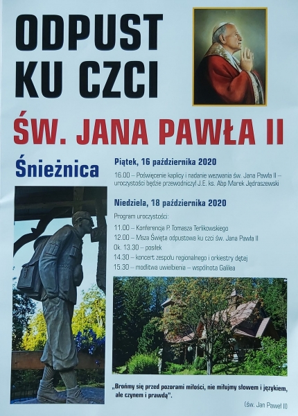 Abp Marek Jędraszewski poświęci odnowioną kaplicę na Śnieżnicy