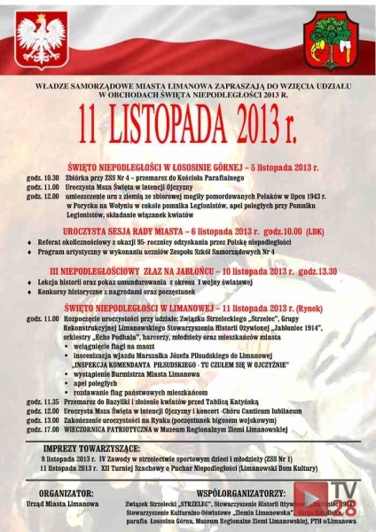 Obchody Święta Niepodległości w Limanowej