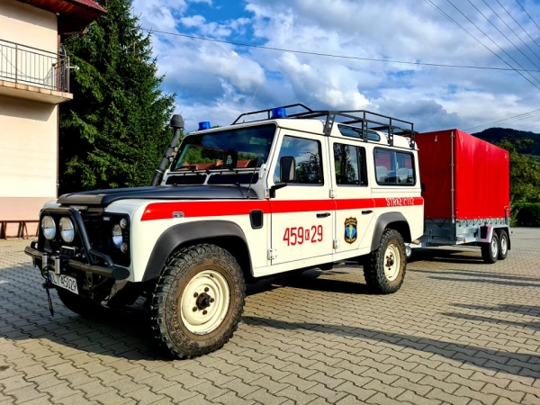 OSP w Kamienicy i Laskowej otrzymały namioty, które ułatwią działania związane z walką z koronawirusem