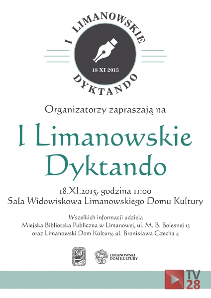 Zostań mistrzem ortografii. Weź udział „I Limanowskim Dyktandzie”