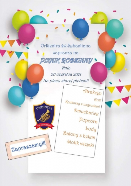 Orkiestra św. Sebastiana zaprasza na piknik rodzinny