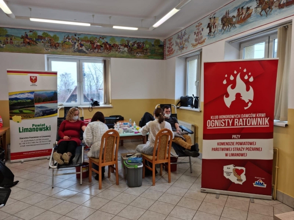 30 osób oddało krew podczas niedzielnej akcji zorganizowanej przez OSP Krasne-Lasocice
