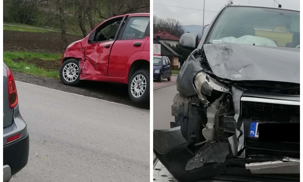 Kierowca Fiata Pandy nie ustąpił pierwszeństwa. Doszło do stłuczki