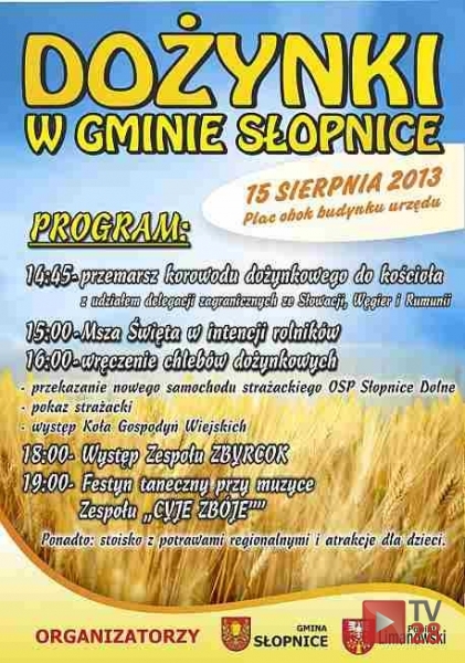 Powiatowe dożynki w Słopnicach