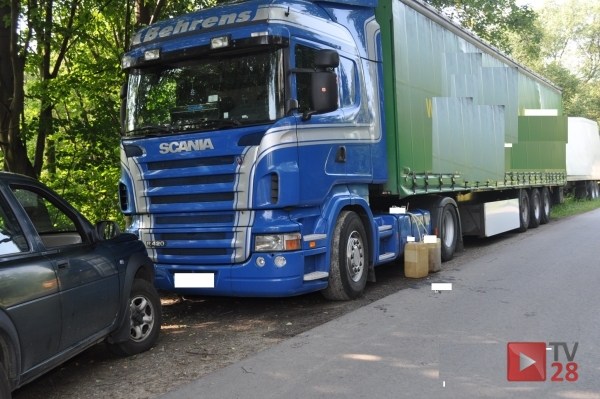 Chcieli ukraść paliwo ze Scanii