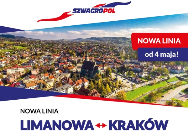 Nową linię autobusową z Limanowej do Krakowa będzie obsługiwała firma Szwagropol