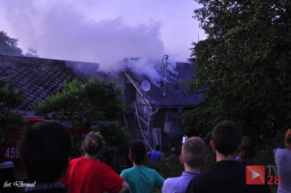 Wilkowisko. Pożar drewnianego domu