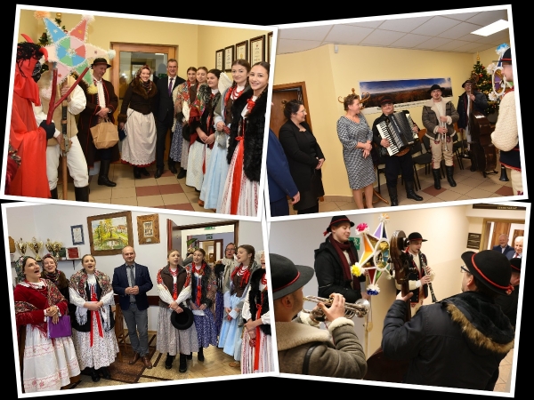 Zespoły „Limanowianie” i „Starowiejski Hyr” kolędowały w urzędach