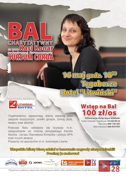 Pomóżmy Kasi. Bal charytatywny w Tęgoborzy pod patronatem Tv28
