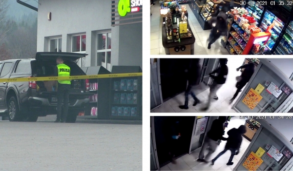 70 sekund trwał napad na stację paliw. Właściciel wyznaczył nagrodę za pomoc w ustaleniu sprawców