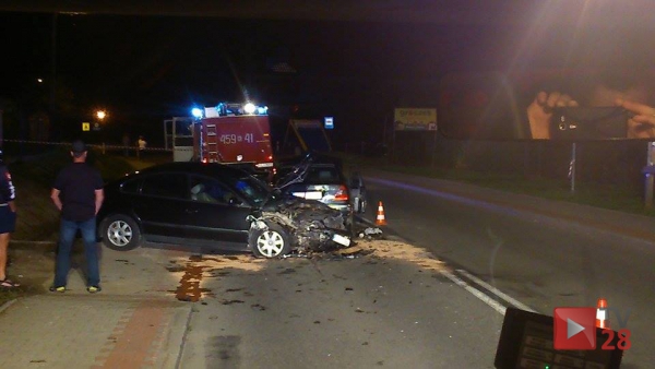 Mszana Górna. Dwie osoby ranne po zderzeniu VW i Mrcedesa