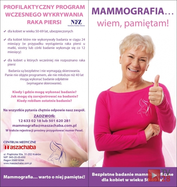 Bezpłatne badania mammograficzne. Zobacz gdzie i kiedy