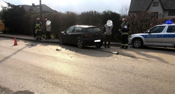 Zderzenie dwóch samochodów na ul. Orkana