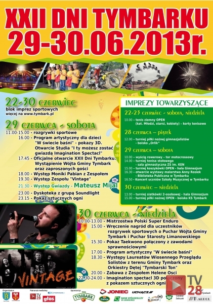 Dni Tymbarku pod patronatem TV28