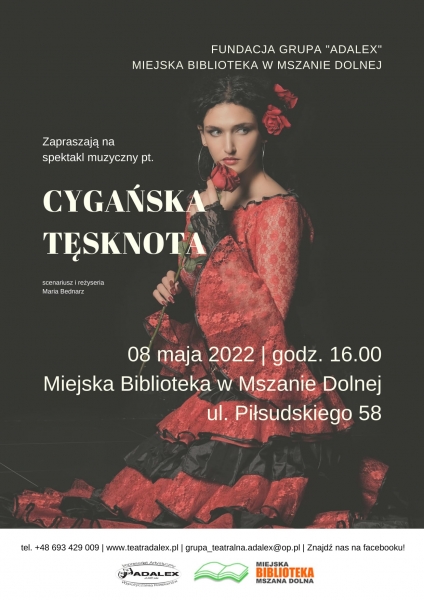 Miejska Biblioteka gotowa do oficjalnego otwarcia. Dyrektor Agnieszka Orzeł zaprasza na spektakl muzyczny pt. „Cygańska tęsknota”