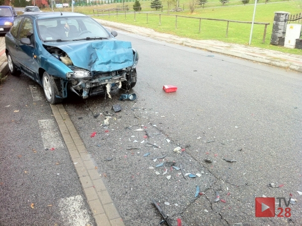 Słopnice. Kolizja dwóch samochodów
