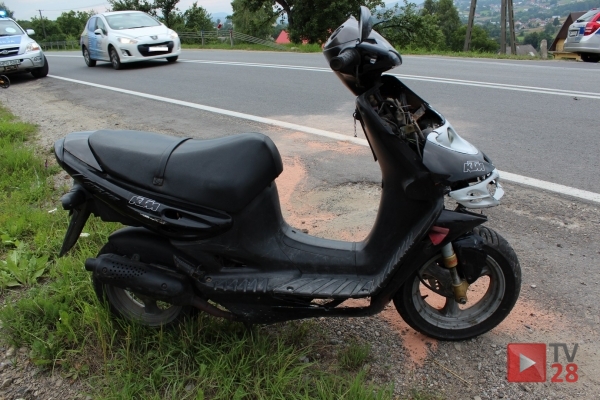 Mordarka. Motorower uderzył w tył Sharana