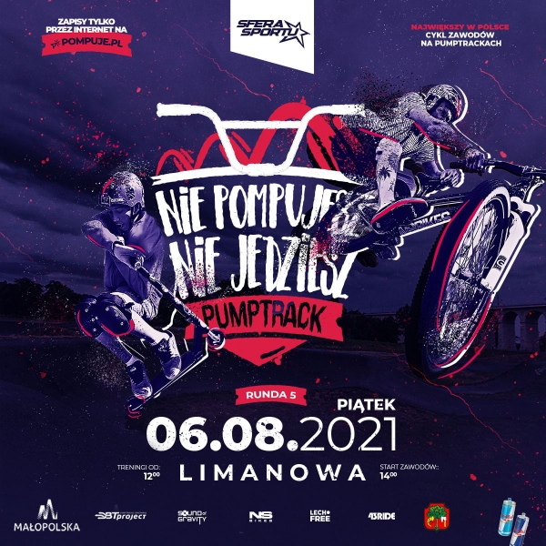 „Nie pompujesz – nie jedziesz” – największy w Polsce cykl zawodów na pumptrackach już 6 sierpnia. Zapisy online
