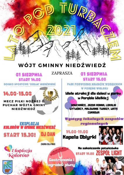 Występy zespołów muzycznych, eksplozja kolorów i rozgrywki sportowe, czyli „Lato pod Turbaczem”