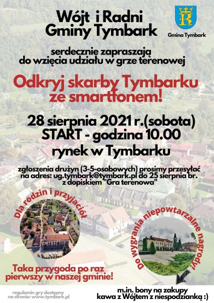 Bony na zakupy oraz kawa z wójtem Pawłem Ptaszkiem i niespodzianką do wygrania w grze terenowej. Zapisy do 25 sierpnia (aktualizacja)
