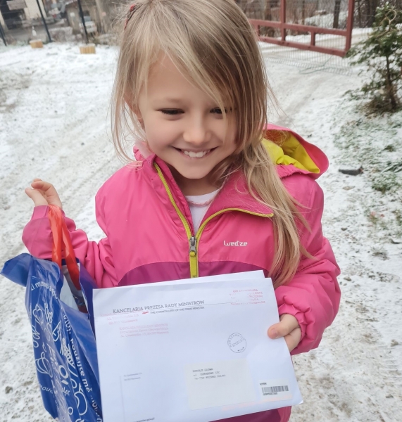 Ośmioletnia Nikola otrzymała odpowiedź z Kancelarii Prezesa Rady Ministrów