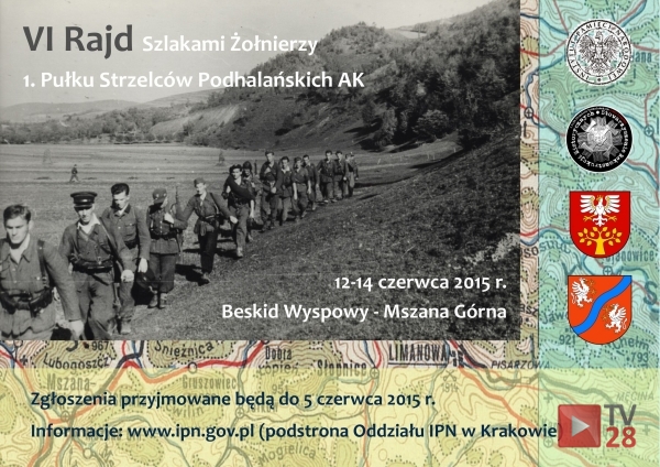 VI Rajd Szlakami Żołnierzy 1. Pułku Strzelców Podhalańskich AK – Mszana Górna–Beskid Wyspowy