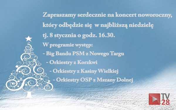 Mszana Dolna. Noworoczny koncert orkiestr dętych