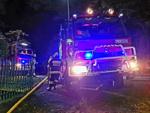 Pożar domku letniskowego. Właściciele sami się ewakuowali