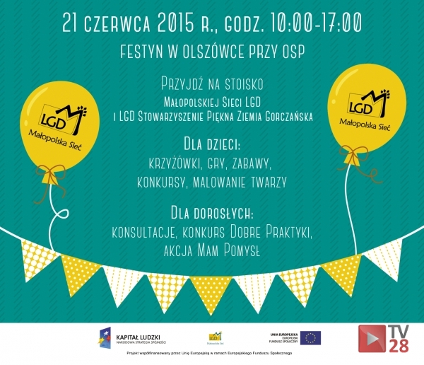 Festyn w Olszówce z Małopolską Siecią LGD
