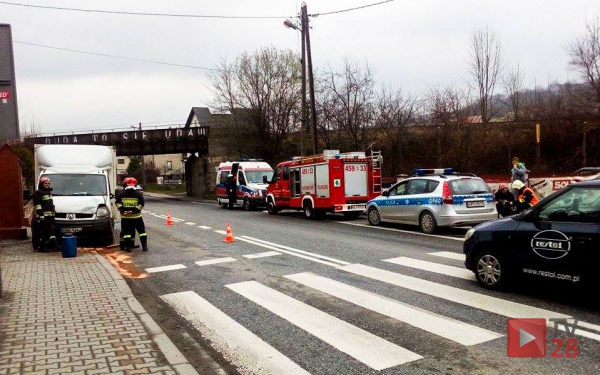 Mszana Dolna. Niegroźna kolizja na Piłsudskiego