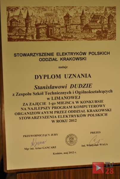Sukcesy uczniów ZSTiO w ogólnopolskich konkursach