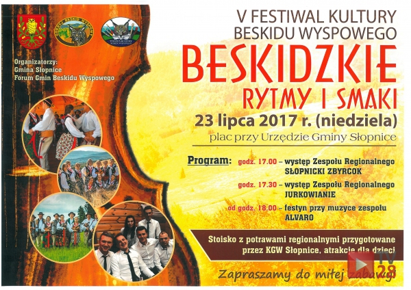 Zaproszenie. Beskidzkie Rytmy i Smaki w Słopnicach