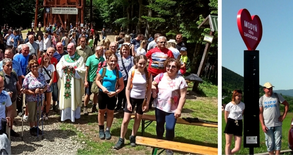 Wędrówka z miłości do góry Modyń. W niedzielę turyści zdobyli "górę zakochanych"
