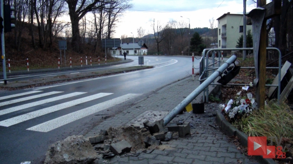 Mszana Dolna. To trzeci "wypadek sygnalizatora" w ciągu ostatniego miesiąca