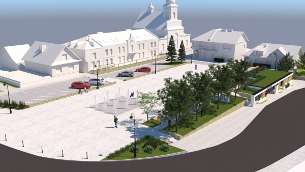 Urząd Gminy opublikował wizualizację zrewitalizowanego tymbarskiego rynku