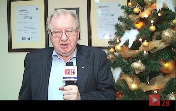 Życzenia składa Stanisław Gągała, Prezes Firmy Gold Drop