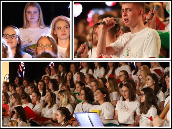 Dorota Potaczek i Grzegorz Pazdur zaśpiewali podczas premiery polskiej wersji hymnu ŚDM